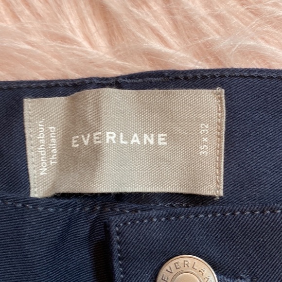 NWT Everlane The Performance Men's Uniform Navy 5-Pocket Pant 35 x 32 - Picture 5 of 12